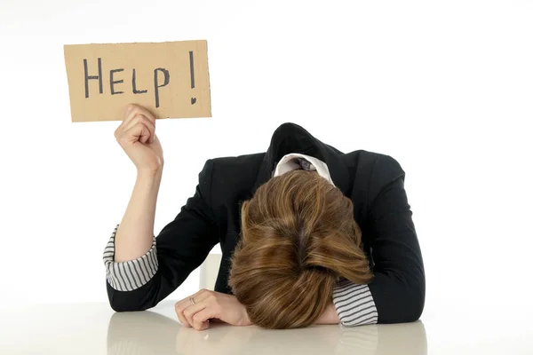 frustrated woman calling for help